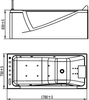 Акриловая ванна Orans с гидромассажной системой BT-65108 L - 7
