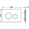 Лицевая панель TECE Loop Modular стекло светло-бежевое