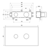 Корпус для смесителей скрытого монтажа Ravak R-box Basin 07B.50 X070231