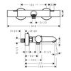 Термостат для ванны с душем Hansgrohe Ecostat Fine