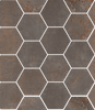 Мозаика Hexagon Oxid.Iron