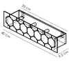 Полка для ванной комнаты Flowhome Bee Hook Холоднокат. Сталь - 5