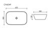 Раковина накладная Ceramica Nova Element Зеленый Матовый - 8