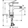 Смеситель для биде Hansgrohe Rebris S