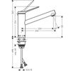 Смеситель для кухни Hansgrohe Zesis M33 - 4