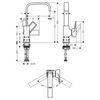 Смеситель для раковины Hansgrohe Metropol - 4