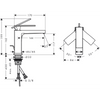 Смеситель для раковины Hansgrohe Tecturis E 110 однорычажный, со сливным гарнитуром