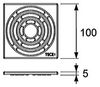 Декоративная решетка TECE TECEdrainpoint S