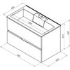 Тумба под раковину Aquanet Алвита - 4