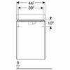 Тумба под раковину Geberit Smyle Square 45