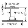 Верхний душ Axor Shower Solutions